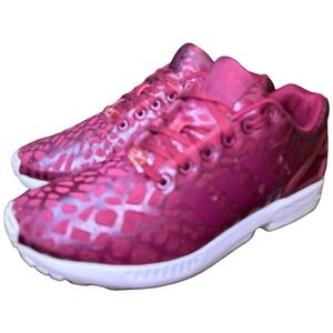 Adidas ZX Flux Torsion Red Floral Pattern Sneakers Men's Size 9 S75727